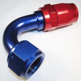 Fragola -16AN Fem x -12AN Hose 120 Degree Reducing Hose End - Blue/Red thumbnail 2
