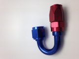 Fragola -8AN Fem x -6AN Hose 180 Degree Reducing Hose End - Blue/Red thumbnail 1
