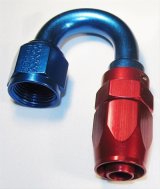Fragola -10AN Fem x -8AN Hose 180 Degree Reducing Hose End - Blue/Red thumbnail 2