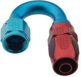 Fragola -10AN x 180 Degree Pro-Flow Hose End - Blue/Red thumbnail 4