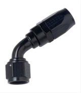 Fragola -6AN x 45 Degree P/S Hose End Aluminum - Black Only thumbnail 3