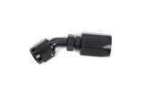 Fragola -6AN x 45 Degree P/S Hose End Aluminum - Black Only thumbnail 4