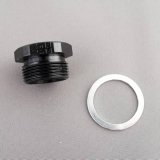 Fragola 7/8-20 Inlet Plug - Blank - Black thumbnail 2