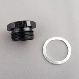 Fragola 9/16-24 Demon Inlet Plug - Blank - Black thumbnail 2