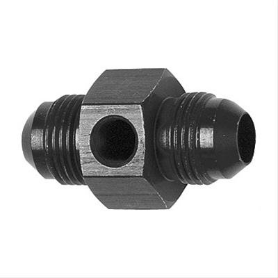 Fragola Inline Gauge Adapter -6AN x -6AN Male - Black thumbnail 1