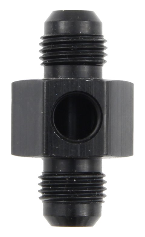 Fragola Inline Gauge Adapter -6AN x -6AN Male - Black thumbnail 3