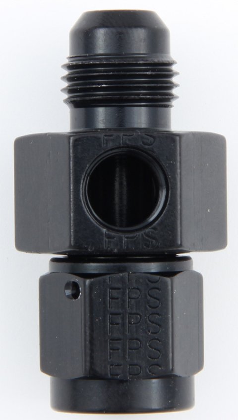 Fragola Inline Gauge Adapter -6AN Male x -6AN Fem - Black thumbnail 3