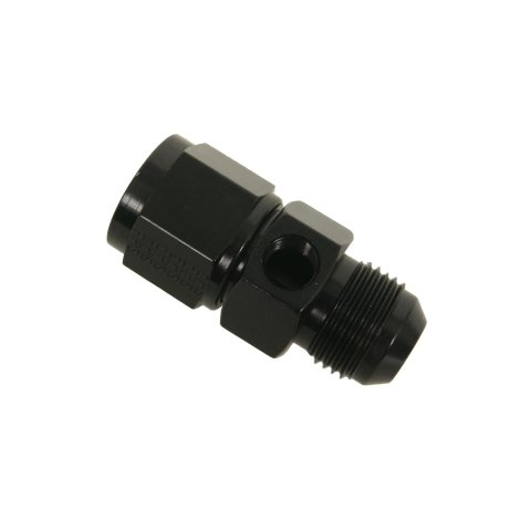 Fragola Inline Gauge Adapter -10AN Male x -10AN Fem - Black thumbnail 4