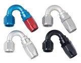 Fragola -4AN x 150 Degree Power Flow Hose End - Black thumbnail 2