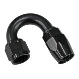 Fragola -10AN x 180 Degree Power Flow Hose End - Black thumbnail 1
