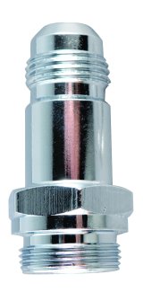 Fragola -8AN x 7/8-20 Male Adapter- Dual Feed - Chrome thumbnail 3