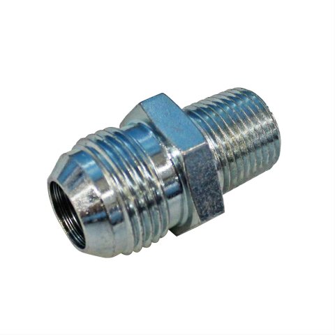 Fragola -12AN x 1/2 NPT Straight Adapter - Steel