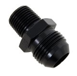 Fragola -12AN x 1/2 NPT Straight Adapter - Black thumbnail 2