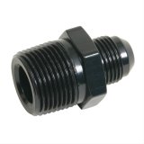 Fragola -8AN x 3/4 NPT Straight Adapter - Black thumbnail 2