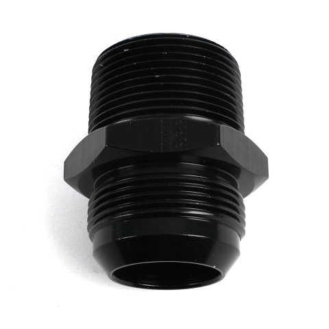 Fragola -20AN x 1 1/4 NPT Straight Adapter - Black