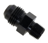 Fragola -6AN x 1/8 NPT Straight Adapter - Black thumbnail 2