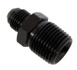 Fragola -6AN x 1/2 NPT Straight Adapter - Black thumbnail 2