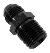 Fragola -8AN x 1/2 NPT Straight Adapter - Black thumbnail 2