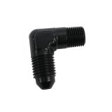 Fragola -4AN x 1/8 NPT 90 Degree Adapter - Black thumbnail 2