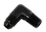 Fragola -6AN x 1/4 NPT 90 Degree Adapter - Black thumbnail 2