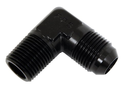 Fragola -10AN x 1/2 NPT 90 Degree Adapter - Black thumbnail 2
