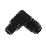 Fragola -10AN x 3/8 NPT 90 Degree Adapter - Black thumbnail 2
