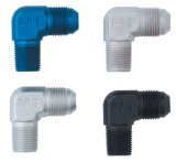 Fragola -10AN x 3/8 NPT 90 Degree Adapter - Black thumbnail 3