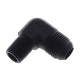 Fragola -12AN x 1/2 NPT 90 Degree Adapter - Black thumbnail 2