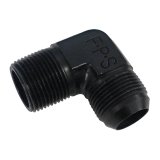 Fragola -16AN x 1 NPT 90 Degree Adapter - Black thumbnail 1
