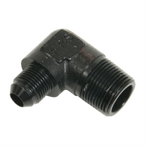 Fragola -8AN x 3/4 NPT 90 Degree Adapter - Black