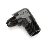 Fragola -8AN x 3/4 NPT 90 Degree Adapter - Black thumbnail 4