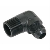 Fragola -12AN x 1 NPT 90 Degree Adapter - Black thumbnail 2