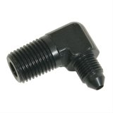 Fragola -3AN x 1/4 NPT 90 Degree Adapter - Black thumbnail 2