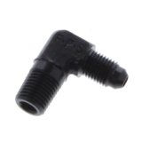 Fragola -4AN x 1/4 NPT 90 Degree Adapter - Black thumbnail 2