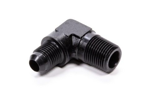 Fragola -6AN x 3/8 NPT 90 Degree Adapter - Black thumbnail 4