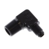 Fragola -6AN x 1/2 NPT 90 Degree Adapter - Black thumbnail 2