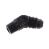 Fragola -4AN x 1/8 NPT 45 Degree Adapter - Black thumbnail 2