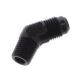 Fragola -6AN x 1/4 NPT 45 Degree Adapter - Black thumbnail 2