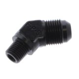 Fragola -8AN x 1/4 NPT 45 Degree Adapter - Black thumbnail 2
