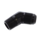 Fragola -10AN x 1/2 NPT 45 Degree Adapter - Black thumbnail 2