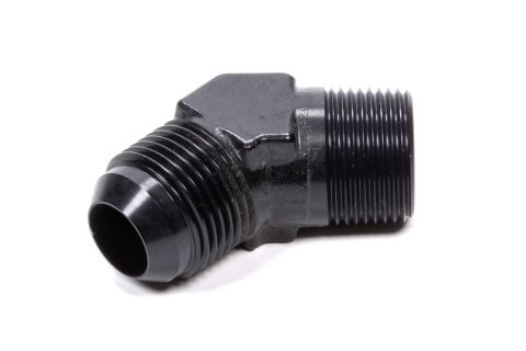 Fragola -12AN x 1/2 NPT 45 Degree Adapter - Black thumbnail 4