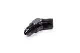Fragola -4AN x 1/4 NPT 45 Degree Adapter - Black thumbnail 4