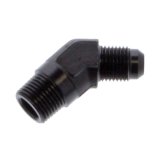 Fragola -6AN x 3/8 NPT 45 Degree Adapter - Black thumbnail 2