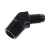 Fragola -6AN x 1/2 NPT 45 Degree Adapter - Black thumbnail 2