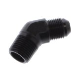 Fragola -8AN x 1/2 NPT 45 Degree Adapter - Black thumbnail 2
