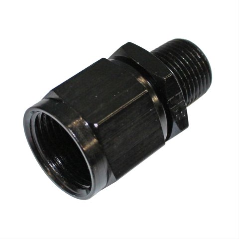 Fragola -10AN Female Swivel To 3/8 NPT - Black