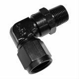 Fragola -6AN Female Swivel To 1/4 NPT - 90 Degree - Black thumbnail 2