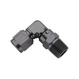 Fragola -10AN Female Swivel To 3/8 NPT - 90 Degree - Black thumbnail 3