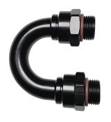 Fragola -12AN (1 1/16-12) 180 Degree ORB Adapter Black thumbnail 1
