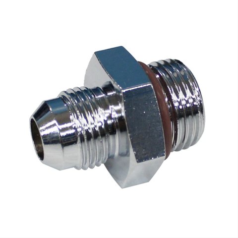 Fragola -8AN x 7/8-14 (10) Radius Fitting O-Ring - Chrome thumbnail 2